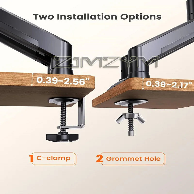 32-inch Adjustable Dual-screen Monitor Stand, The Holder Supports 360° Screen Rotatable, Bracket Suitable for Home Office